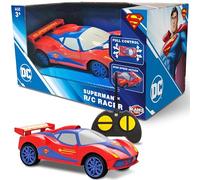 BLADEZ Superman RC Racer, DC Comics, vehículo de control remoto, fácil de usar para niños a partir de 3 años, función completa RC 1 28, juguete con licencia, Toyz