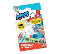 Bladez Toyz Mojo Swoptops - Juego de actividades de calcomanías - CBeebies - Diversión creativa preescolar con calcomanías y colores - Pegatinas para niños con mini tarjetas y bolígrafos - Perfecto