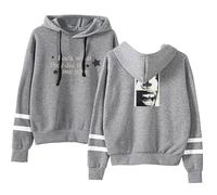 BLAENU Daniel Singer Cae-SAR Look What They Did TO ME Sudadera con Capucha Estampada Retro Hip Hop Oversized Sports Camiseta De Manga Larga para Hombre Y Mujer XXS-4XL-Grey||x_l