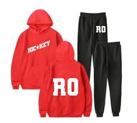BLAENU Royel Otis Sudadera Con Capucha Pantalones De Chándal Conjuntos De Dos Piezas Sudadera Con Estampado De Álbum + Pantalones De Chándal Conjunto Para Hombre Y Mujer XXS-4XL-Red||3x_l