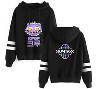BLAENU Sudadera con Capucha KPOP D-emon H-Hunters Merch Unisex Casual De Manga Larga con Estampado Hip Hop Mujer Hombre Retro Harajuku Streetwear-Black||l