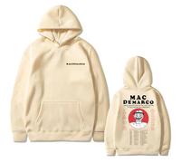 BLAENU Sudadera con Capucha Mac Demarco Merch Sudadera Impresa 2D Moda Harajuku Suéter Neutral Ropa Callejera para Hombres Y Mujeres XXS-4XL-Khaki||XX_l