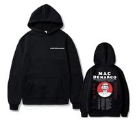 BLAENU Sudadera con Capucha Mac Demarco Merch Sudadera Impresa 2D Moda Harajuku Suéter Neutral Ropa Callejera para Hombres Y Mujeres XXS-4XL-Black||l