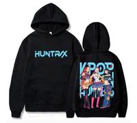 BLAENU Sudadera con Capucha Unisex K-Pop De-Mon H-Hunters Retro Harajuku Hoodie Hip Hop Streetwear para Hombre Y Mujer Sudadera De Manga Larga con Capucha XXS-4XL-Black||s
