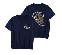 BLAENU Unisex Za-ch Cantante Bryan Tour Camiseta Vintage Verano Tops Hip Hop Moda Gráfico Manga Corta para Hombres Mujeres XXS-4XL-Navy Blue||4X_l