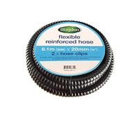 Blagdon Tubo Flexible Reforzado para Estanque, 6,1 m x 20 mm de diámetro Interno, Tubo de PVC de Orificio Suave, Incluye 2 Abrazaderas de Manguera de Acero Inoxidable, Corrugado, Resistente y Fuerte