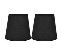 Blaihild 2 Piezas E14 Pantalla de Lámpara Tela Estilo Europeo para Lámpara de Pared de Piso de Mesa de Araña, 4.4x6.0x5.5in Alta Transmisión de Luz Anti Mosquitos para Estudio de Dormitorio (PX15)