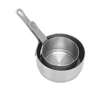 Blaihild 2 Tazas para Salsa, Diseño de Apilable de Acero Inoxidable 304, Mini Cacerola para Banquete, Picnic Al Aire Libre, Cuencos para Salsa para