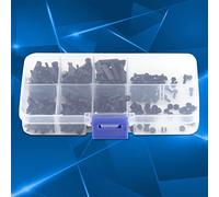 Blaihild 250 Uds Nylon M2 M3 Macho Hembra Kit de Separación de Columna Hexagonal Tornillos de Tuercas Aisladas para Aplicaciones de Montaje de PCB (Modelo M2 de paso único-C)