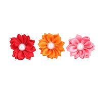 Blaihild 30 Lazos para el Pelo para Mascotas, Accesorios Coloridos de Flores para Perros y Gatos con Decoración de Perlas, para el Cuidado de Cachorros Pequeños Yorkshire Terrier Pomeranian