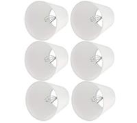 Blaihild 6 Piezas Pantallas de Lámpara de Tela Cubiertas de Lámparas Pantallas de Luz para Bombillas E14 con Tela Metálica Material de PVC Textura Sedosa Resistente Al Desgaste Sin Efecto