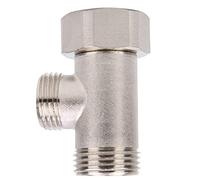 Blaihild Adaptador en T de Latón 7/8, Válvula Desviadora de Cabezal de Ducha con Tuerca de Seguridad Móvil para una Fácil Instalación, Material de Latón para Mayor Longevidad y Presión