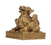 Blaihild Adornos de Latón, Mano de Obra Retro Finamente Tallada a Mano, con Superficie Duradera y Fácil de Limpiar, para la Colección de Regalos de Decoración Feng Shui de la Tienda de