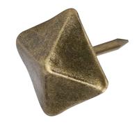 Blaihild Alfileres Antiguos de Cabeza Cuadrada, Juego de Tachuelas Decorativas de Hierro, Clavos de Tapicería de Bronce únicos para Muebles de Madera y Proyectos de Bricolaje (Longitud lateral 14 mm