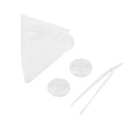 Blaihild Alimentador de Alimento para Peces Acrílico en Forma de V Rojo 2.16x1.57x2.83in con Ventosas - Alimentador de Acuario para Tanques Pequeños Tanques de Peces Domésticos con Pinzas Atrae a los