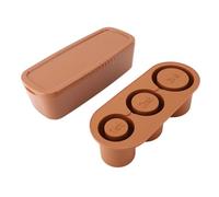 Blaihild Bandeja de Silicona para Cubitos de Hielo, Moldes de Hielo Cilíndricos Huecos, 3 Tamaños, 10,7 X 4,3 X 2,9 Pulgadas para Cócteles de Whisky, Diseño Apilable de Fusión Lenta, Menos Dilución,