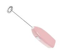 Blaihild Batidora de Mano Eléctrica Inalámbrica, Funciona con Pilas, 2 AA, Mini Agitador de Bebidas Portátil para café, Leche, Vino, Varita Espumadora Compacta con un Botón, para Uso Doméstico, (PINK)