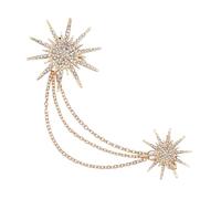 Blaihild Broche de Copo de Nieve, Broche de Cadena con Borlas de Aleación para Mujer, Alfiler único y Lindo con Forma de Copo de Nieve, Mano de Obra Exquisita, con Diseño Elegante, para