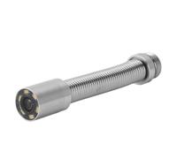 Blaihild Cabezal de Cámara de Inspección de Alcantarillado IP68 Impermeable 6 LED de Acero Inoxidable, Resorte Flexible de Gran Angular de 140° para Mantenimiento de Tuberías de Drenaje, Paso de