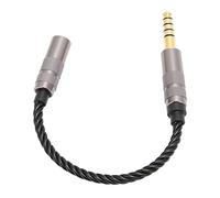 Blaihild Cable Adaptador Macho Balanceado de 4,4 Mm a Hembra Estéreo de 3,5 Mm Núcleo OFC Chapado en Oro El Diseño de Hilos de 0,49 Pies Elimina El Efecto de la Piel para Amantes de la Música HiFi