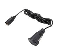 Blaihild Cable de Extensión para Enchufe de Remolque, Cable de Resorte en Espiral de 9.84 Pies, Adaptador de 7 Pines A 13 Pines para Remolque de Camión RV, Clasificación de 30 A, IP67, Resistente A la