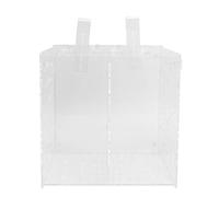 Blaihild Caja de Cría de Peces Acrílica, Trampa de Cría de Malla de 20x20x20cm para Guppy de Payaso, Tablero de Aislamiento Que Previene el Ataque de Adultos, Fijación de Ventosa Ajustable para
