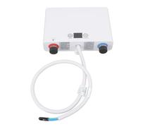 Blaihild Calentador de Agua Eléctrico sin Tanque de 5500W 220V con Pantalla Táctil Digital Autodiagnóstico IPX4 de Agua Caliente Instantáneo de Acero Inoxidable Resistente Al para Pequeños