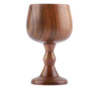 Blaihild Copa de Madera, Copa de Vino de Madera de Primera Calidad con Veta Natural Suave, Elegante Vaso para Agua de Jugo de café, 150 Ml 7,5 X 12 Cm