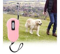 Blaihild Correa Retráctil para Perros, Nailon Resistente con Antideslizante, Cinta Reflectante para Perros Pequeños, 5 M de Largo para Caminar y Hacer Senderismo (Pink)