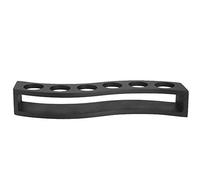 Blaihild Estante para Copas de Vino de Madera, 6 Orificios, 31x5x6 Cm, Soporte para Bebidas en la Encimera Que Ahorra Espacio, para Uso en Bares, Restaurantes, Bodas, Fiestas, Diseño en Forma de S