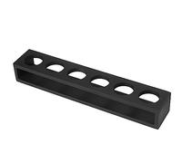 Blaihild Estante para Copas de Vino de Madera, 6 Orificios, 31x5x6 Cm, Soporte para Bebidas en la Encimera Que Ahorra Espacio, para Uso en Bares, Restaurantes, Bodas, Fiestas, Diseño en Forma de S