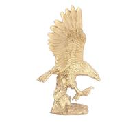 Blaihild Estatua de águila de Resina de 10,2 X 12,2 X 6,3 Pulgadas para Decoración de Escritorio de Oficina de Jardín, Estatuilla de Pájaro Realista para Mesa de Fuente de Estanque, Escultura