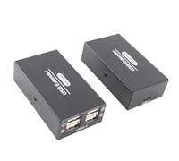 Blaihild Extensor USB sobre Cat5e6 hasta 394 Pies USB 2.0 RJ45 Extensión