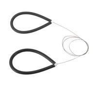 Blaihild Herramienta de Alambre Cortador de Arcilla Alambre de Corte de Cerámica de Acero Inoxidable para Masa de Queso de Arcilla con de Silicona para Escultura de Cerámica (BLACK)