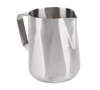Blaihild Jarra para Espumar Leche de 350 Ml de Acero Inoxidable 304, Jarra para Arte con Leche con Boquilla Puntiaguda, Textura de Rombo, No Más Resbalones ni Derrames, Tamaño Compacto para Máquina