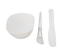 Blaihild Juego de Herramientas Plegables de Silicona para Mezclar Mascarillas Faciales, 3 Piezas para Viajes a Casa, Kit de Mascarillas DIY con Aplicación sin Desorden, Enjuague Rápido, Ahorro de