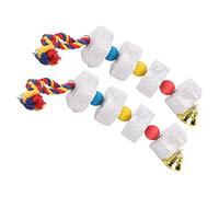 Blaihild Juguetes para Pájaros, Juguetes para Masticar Pájaros de Piedra Molar con Suplemento de Vitaminas para Loros y Hámsteres, Reduce la Soledad, Mascotas Pequeñas