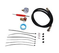 Blaihild Kit de Reparación de Tanque de Aire, Válvula de Derivación de Latón de 1/2 MNPT, Conjunto de Manguera de PVC de 4 Pies, Manómetro de 200 PSI, Esfera de 2 Pulgadas, Control de Aire Manual
