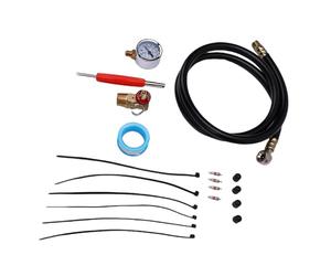 Blaihild Kit de Reparación de Tanque de Aire, Válvula de Derivación de Latón de 1/2 MNPT, Conjunto de Manguera de PVC de 4 Pies, Manómetro de 200 PSI, Esfera de 2 Pulgadas, Control de Aire Manual