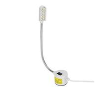 Blaihild Lámpara de Trabajo con 10 Luces LED para Máquina de Coser, Iluminación para Tareas, Iluminación del Espacio de Trabajo con Base Magnética, Cuello de Cisne Flexible para