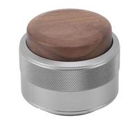 Blaihild Manipulador Manual de café, Nivelador de café con de Madera de Primera Calidad de Acero Inoxidable para Máquinas de Expreso, 58 Mm, Negro para Baristas (51 mm (plata))