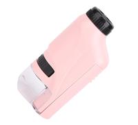 Blaihild Microscopio de Bolsillo con Aumento de 60X-120X, Mini Juguete Científico de Mano para Jóvenes Exploradores, Luz LED Ajustable, Cuerpo ABS Portátil, Herramienta de Aprendizaje Al Aire Libre