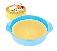 Blaihild Molde para Pasteles de Silicona Redondo de 9 Pulgadas para un Fácil Desmoldeo Resistente Al Calor hasta 230 °C Lados Reforzados que Evitan la Deformación Diseño de Fondo Ondulado Apto para