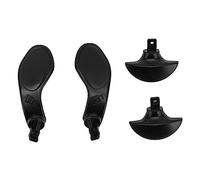 Blaihild Paletas Traseras de Metal para Controlador Edge, 4 Botones de Repuesto de Acero Inoxidable con Control de Juego Mejorado, para Controlador Inalámbrico de 5 Bordes (BLACK)