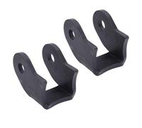 Blaihild Par de Soportes de Choque Soldados de Acero, Soporte de Choque de Eje de Automóvil Curvo para Ejes de 3 Pulgadas, Soporte de Amortiguador Preperforado para Remolque Todoterreno Sedan Mod de