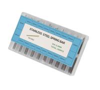 Blaihild Pasadores Partidos para Pulsera de Reloj de 0,9 Mm, Surtido de Piezas de Reloj de Acero Inoxidable 304 de 8 a 27 Mm, con Embalaje en Caja de Plástico, para Reemplazar Correa de