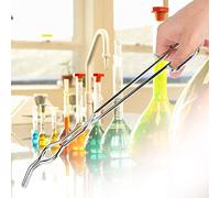 Blaihild Pinza de Crisol, Herramienta de Refinación de Metal de Acero Inoxidable para Laboratorio e Industria, 250 Mm de Longitud, Diseño Resistente, Agarre Antideslizante para un Manejo Seguro (300