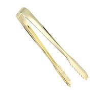 Blaihild Pinzas de Acero Inoxidable de 9 Pulgadas - Pinzas con Clamp/Holder para Azúcar y Hielo para Cafetería, Panadería, Cocina, Hogar con Diseño de Acero 304 y No Corrosivo (Chapado en oro)