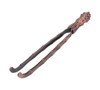 Blaihild Pinzas para té, Pinzas de Cocina Antideslizantes de Aleación para Taza de té, Ensalada y Tostadas, 6,3 Pulgadas, Ideales para Servir Pan y Frutas (Bronce Púrpura)