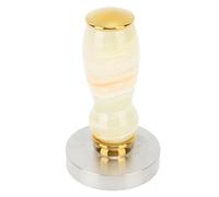 Blaihild Prensa Manual para café, Distribuidor de café de Acero Inoxidable con Ergonómico, Herramienta de Manipulación de de 58 Mm para Baristas y Amantes del (blanco puro)